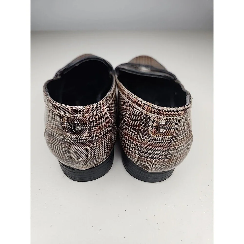 Circus Sam Edelman Hannon Plaid Slip On Penny Loafers Womens Size 7.5 EUC